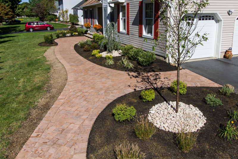 Front Paver Walkway & Landscaping