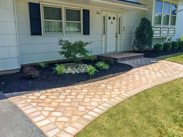 Front Paver Walkway & Landscaping